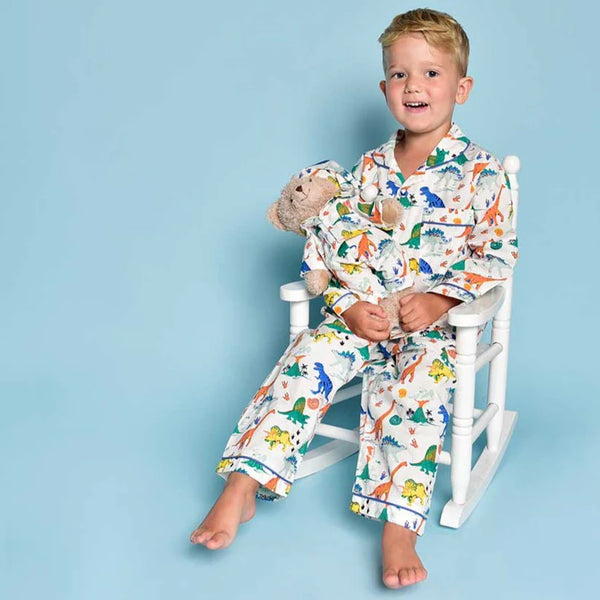 Boy's Dinosaur Cotton Pyjamas