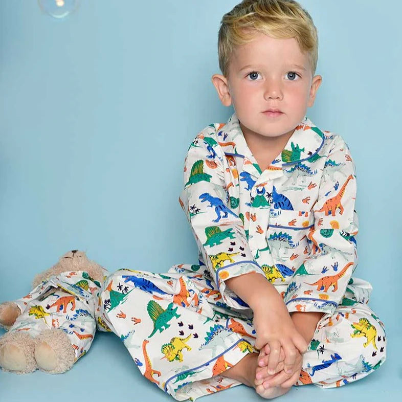 Boy's Dinosaur Cotton Pyjamas